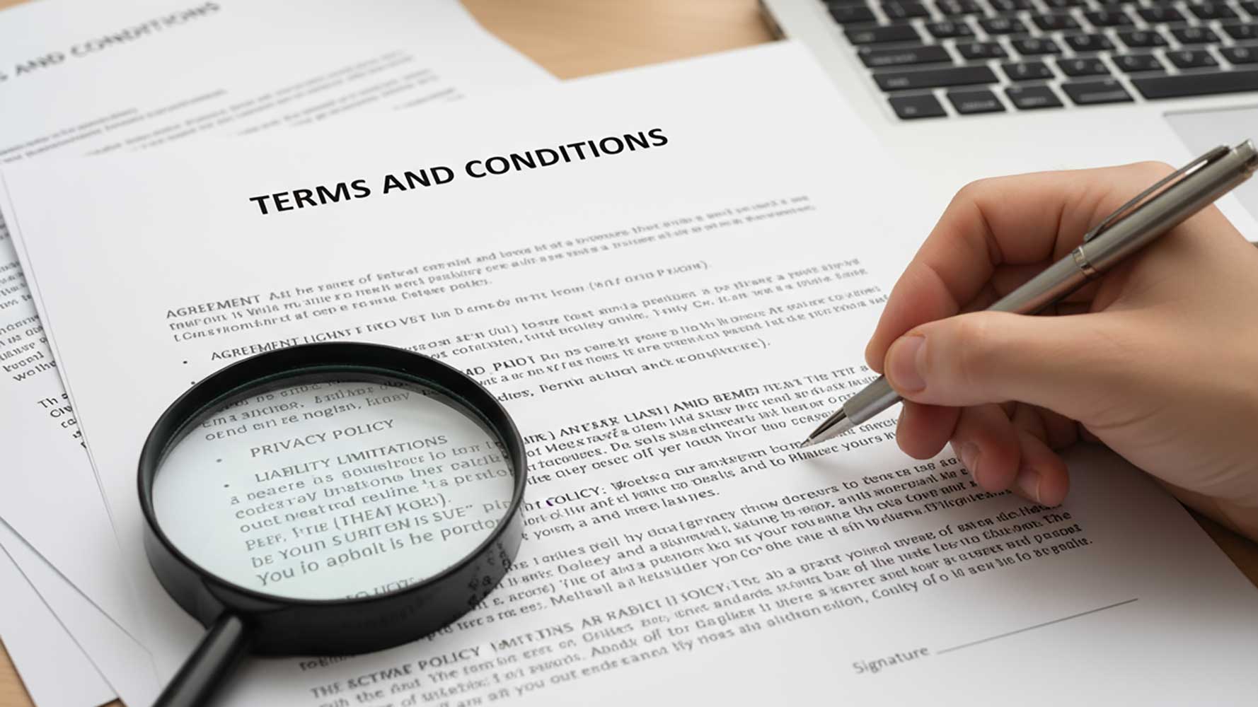 Terms and conditions illustration for Netmore Malaysia website
